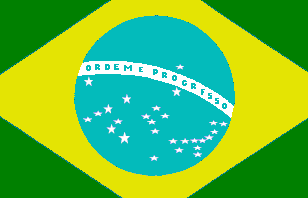 La Croce tra le stelle della bandiera del Brasile